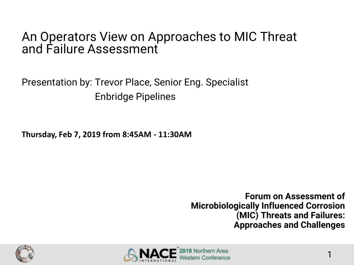 an operators view on approaches to mic threat and failure