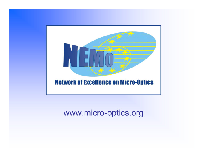 micro optics org swot analysis of micro optics research