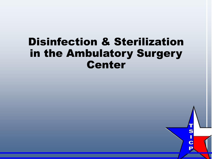 disinfection amp sterilization