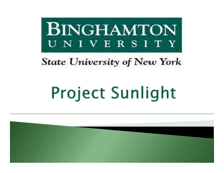 what is project sunlig what is project sunlight ht