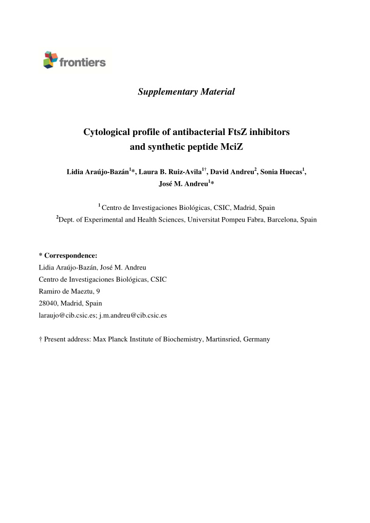 supplementary material cytological profile of