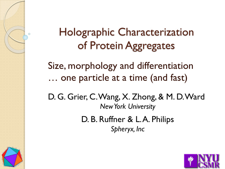 holographic characterization