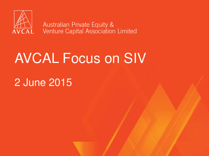 avcal focus on siv