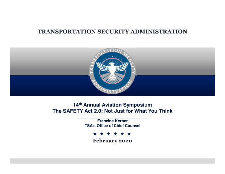 transportation security administration