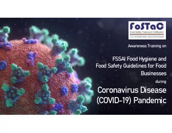 Coronavirus Disease  (COVID 19) P  (COVID-19) Pandemic  d  i  Agenda  Understanding Coronavirus