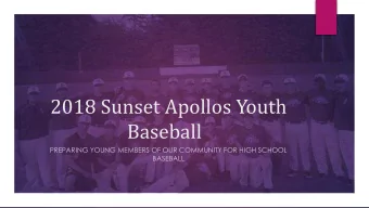 Baseball  PREPARING YOUNG MEMBERS OF OUR COMMUNITY FOR HIGH SCHOOL  BASEBALL  What is SABC?