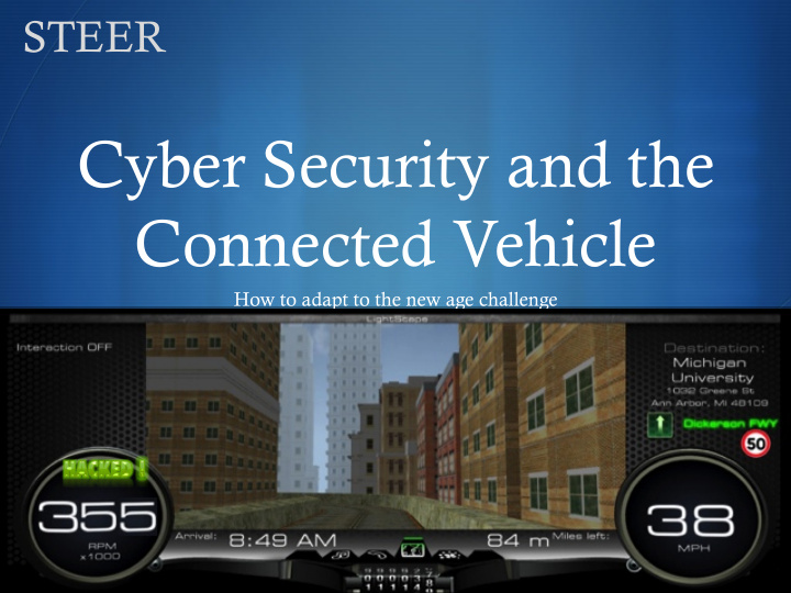 cyber security and the connected vehicle
