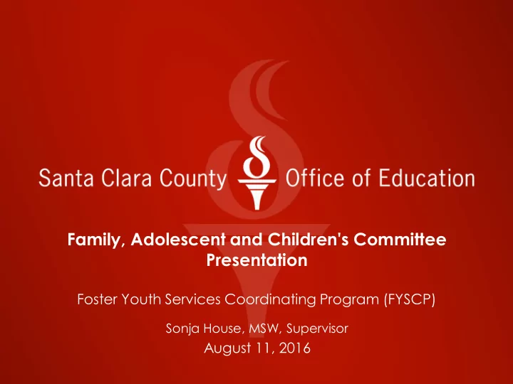 family adolescent and children s committee