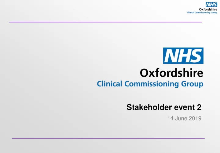 stakeholder event 2