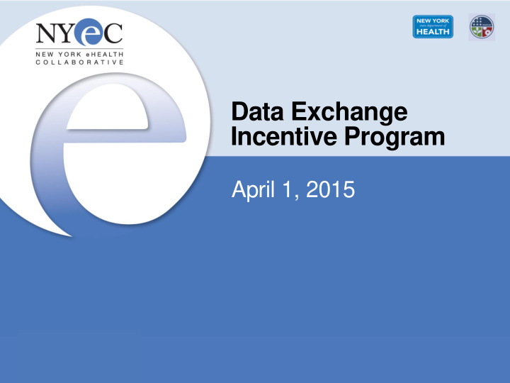 data exchange incentive program