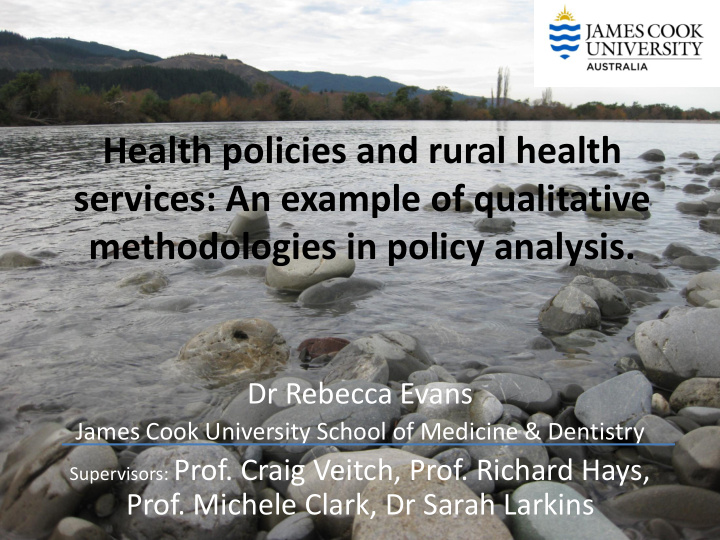 health policies and rural health