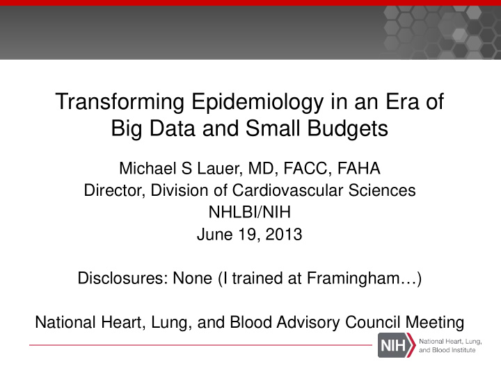 transforming epidemiology in an era of big data and small