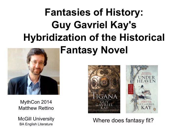 fantasies of history
