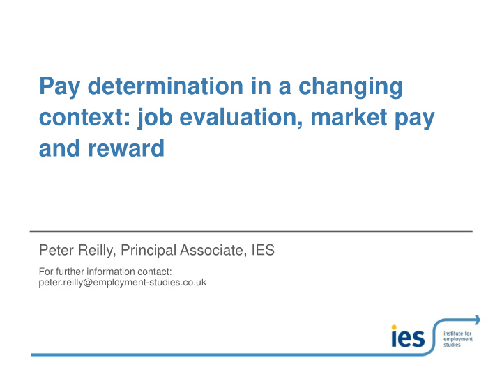 context job evaluation market pay