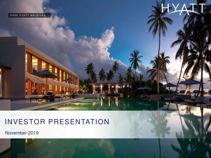 investor presentation