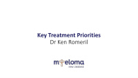key treatment priorities dr ken romeril australian nz