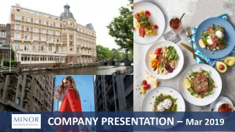 Forward Looking Statement  Statements included or incorporated in these materials that use the