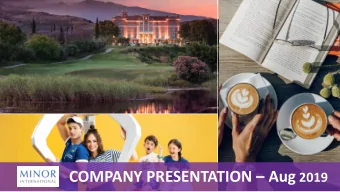 Forward Looking Statement  Statements included or incorporated in these materials that use the