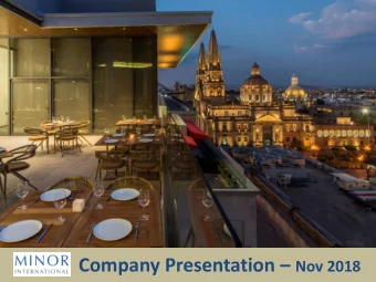 FORWARD LOOKING STATEMENT  Statements included or incorporated in these materials that use the