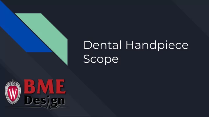 dental handpiece
