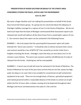 NUMBER 3  We fully expect that the Risk Assessment report will focus almost  exclusively on