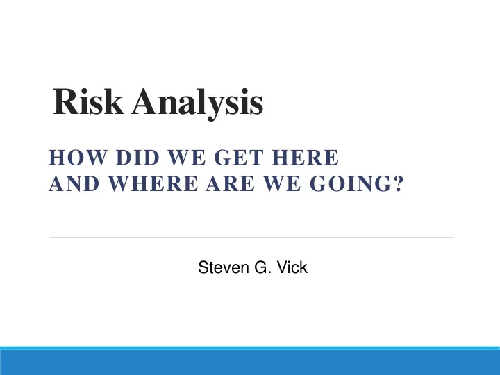 risk analysis