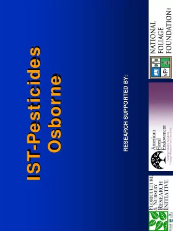 IST-Pesticides  RESEARCH SUPPORTED BY:  Osborne  Natural Enemies  Bugs  eating Bugs  What