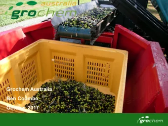 Grochem Australia  Ben Coombe  October 2017  BC1  Grochem Australia  New entity in the