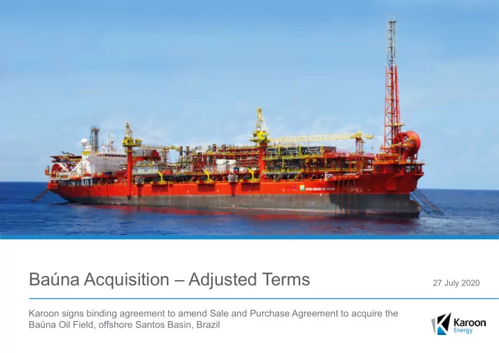 ba na acquisition adjusted terms