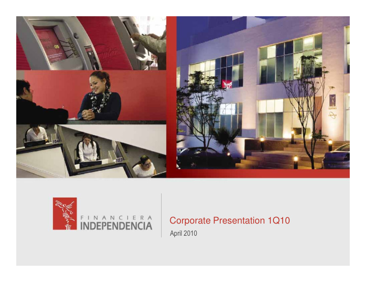 corporate presentation 1q10