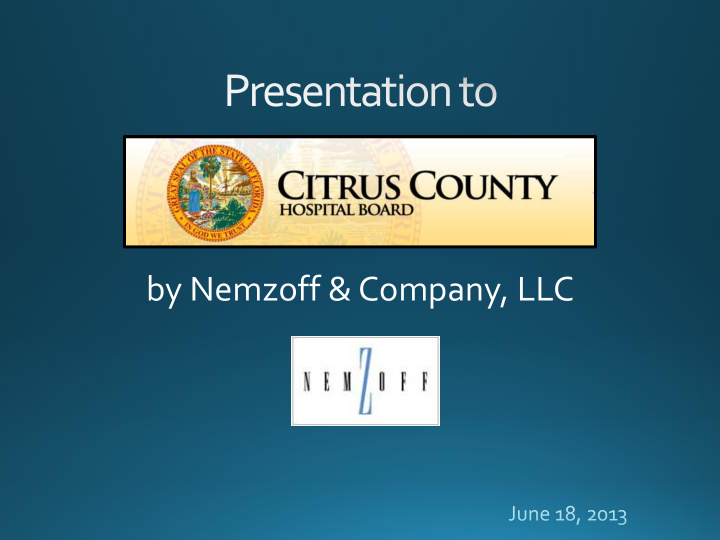 by nemzoff company llc presentation outline