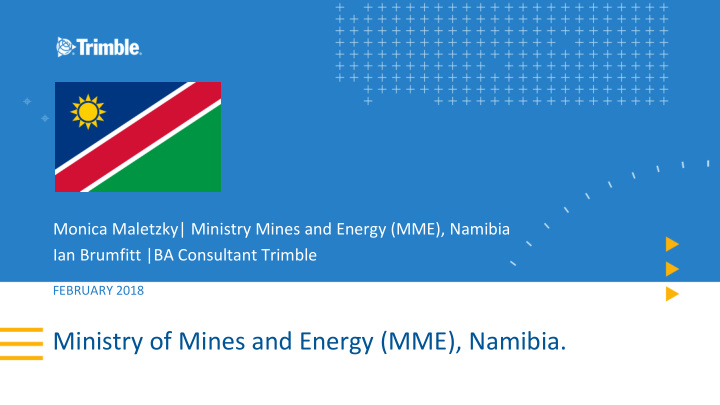 ministry of mines and energy mme namibia agenda