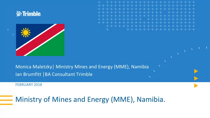 ministry of mines and energy mme namibia agenda