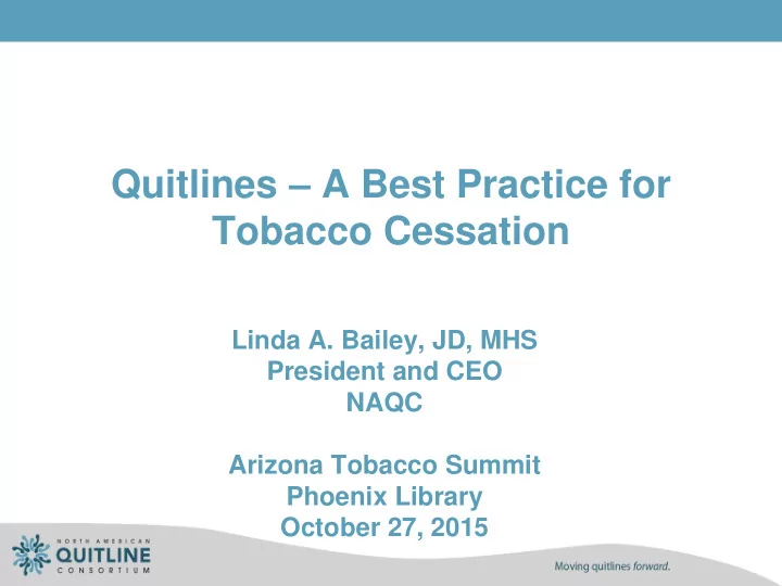 tobacco cessation