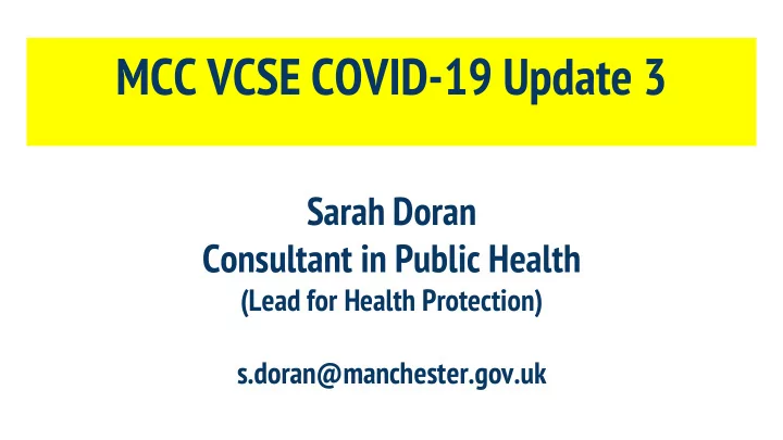 mcc vcse covid 19 update 3