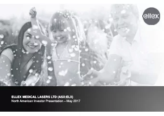 ELLEX MEDICAL LASERS LTD (ASX:ELX)  ELLEX MEDICAL LASERS LTD (ASX:ELX)  North American Investor