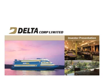 Investor Presentation  Table of Contents  Introduction  01  02  Investment Highlights  03