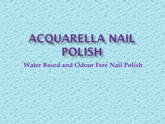 Water Based and Odour Free Nail Polish Acquarella  Polish - offers a high quality, chemicals free