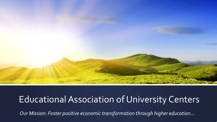 educational association of university centers