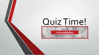 Quiz Time!  Question 1:  Our regional accrediting commission is the ACCJC.  Unpack this acronym and