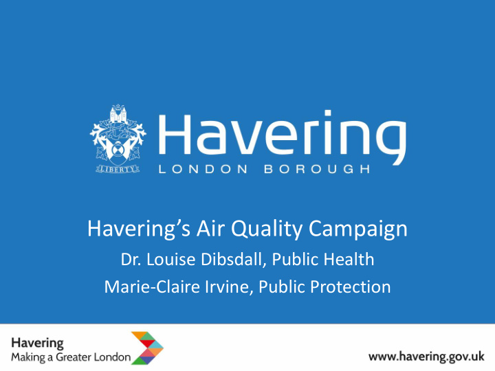 havering s air quality campaign