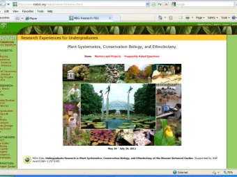 16 REU Lunch Seminars 2012 Doug Holland and Victoria McMichael from the MBG Peter H. Raven Library.