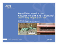 aging water infrastructure research program sab