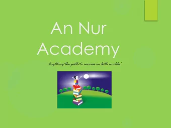 An Nur  Academy Lighting the path to success in both worlds   Sunnah of Raising a Pious