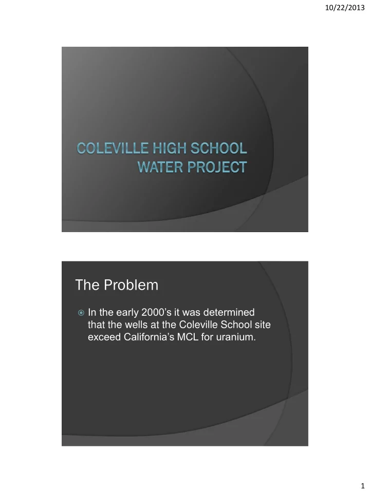 the problem