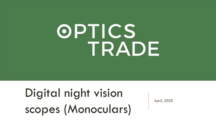 digital night vision
