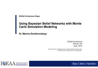 Dr. Marina Dombrovskaya  ICEAA Conference  Denver, CO  June, 2014  This document is confidential