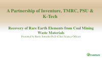a partnership of inventure tmrc psu amp k tech