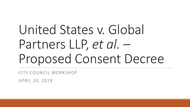 united states v global partners llp et al proposed