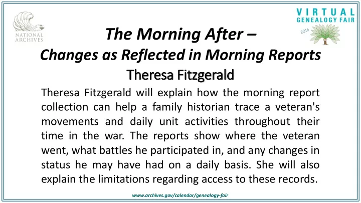 the morning after